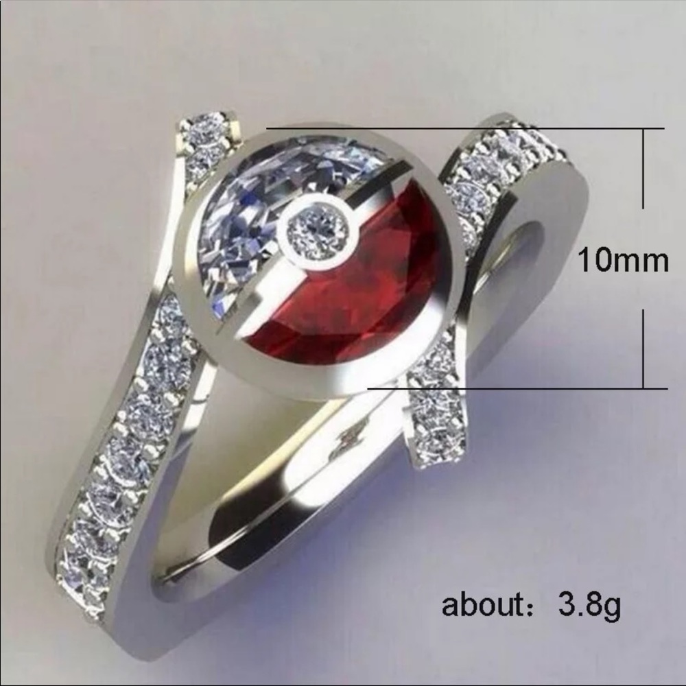*NEW*925 Silver Unique Design Zircon Ring - Picture 6 of 6